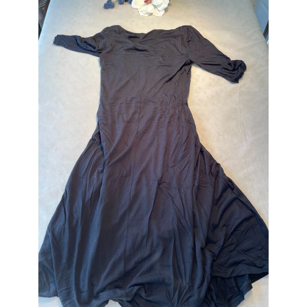 Boden Midi Dress With 3/4 Sleeves & Side Zip Closure Y2K Size 4R - Picture 3 of 11